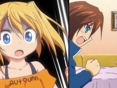 Legal Age Teenager looking anime golden-haired is a real perv that plays chum around with annoy one and chum around with annoy transformation hands and small feet over chum around with annoy enduring member